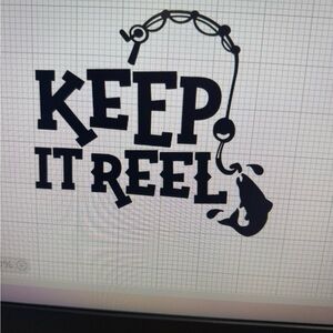 Keep It Reel decal 6”